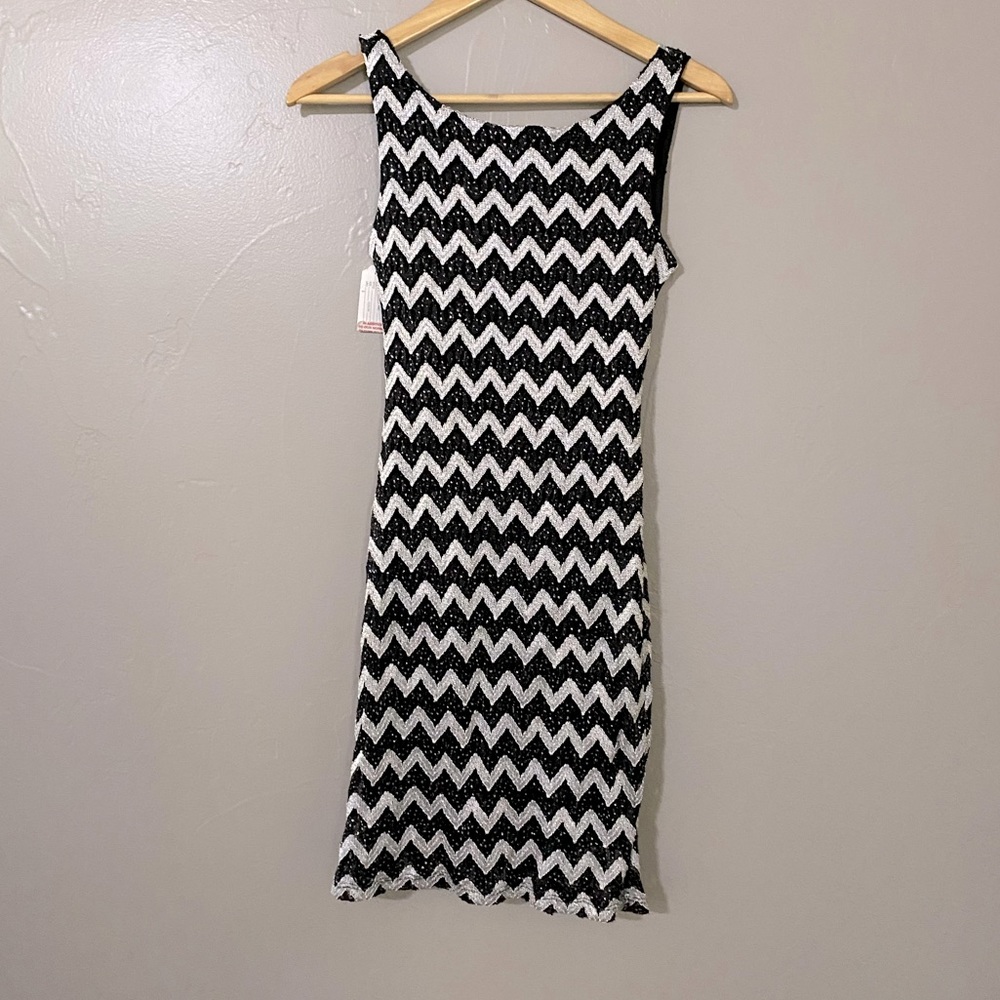 NWT party dress with draped back